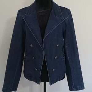 Sofia by Sofia Vergara Dark Blue Jean Jacket